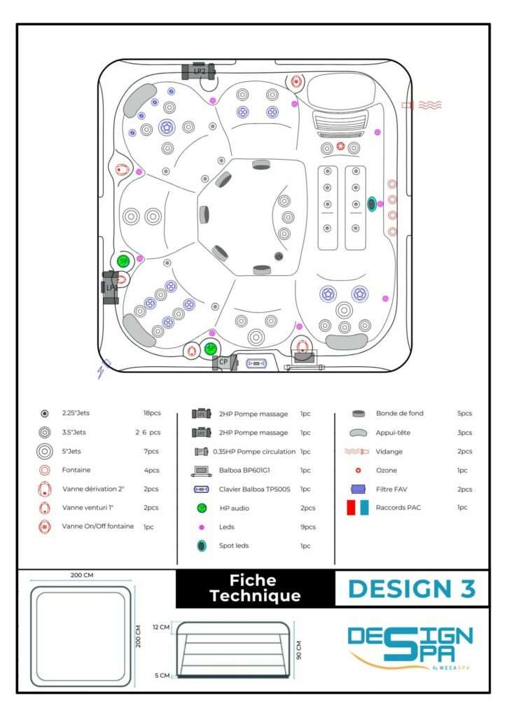 FICHE TECHNIQUE SPA DESIGN3