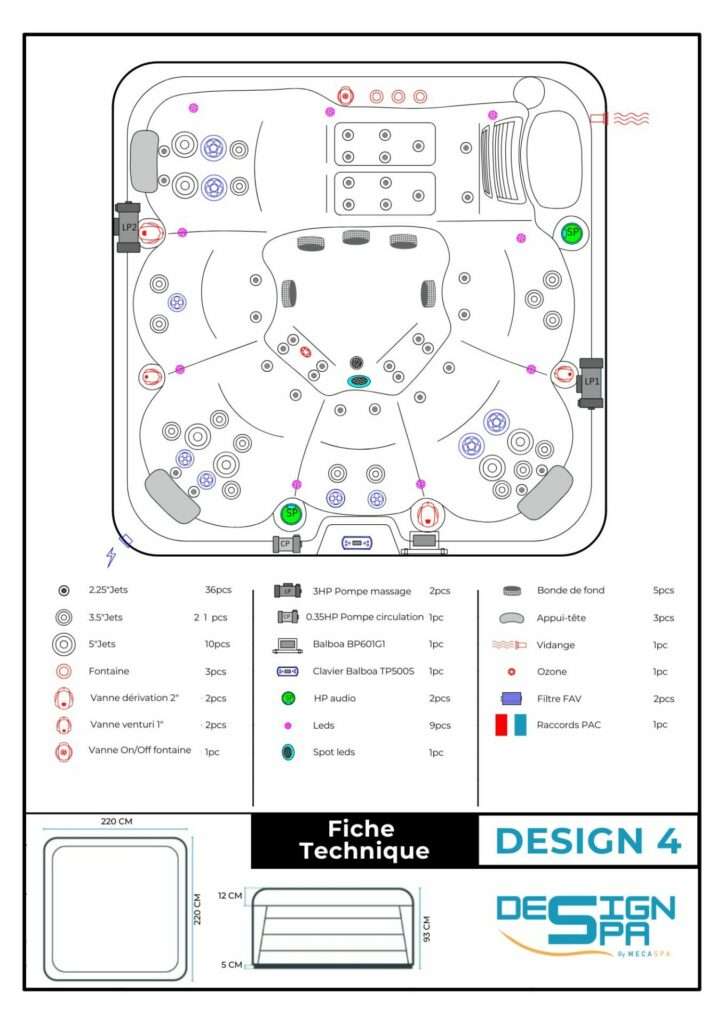 FICHE TECHNIQUE SPA DESIGN4